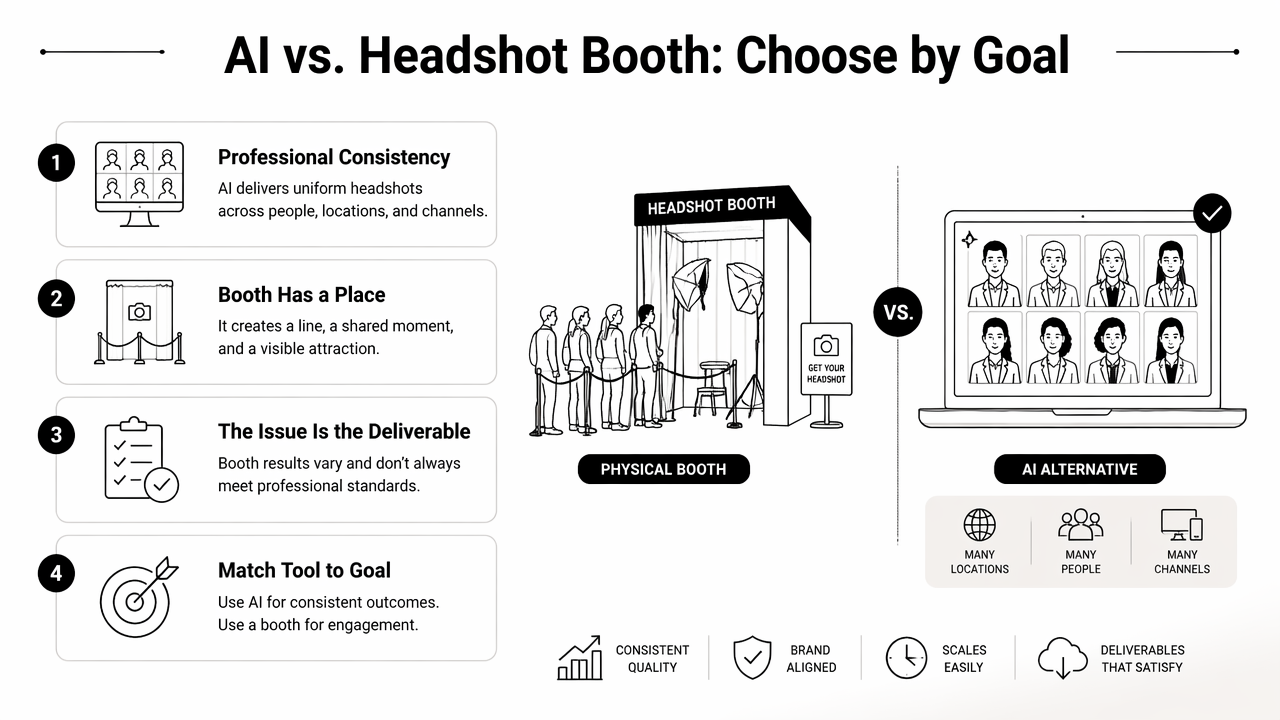 Illustration for When should events and teams choose an AI alternative?