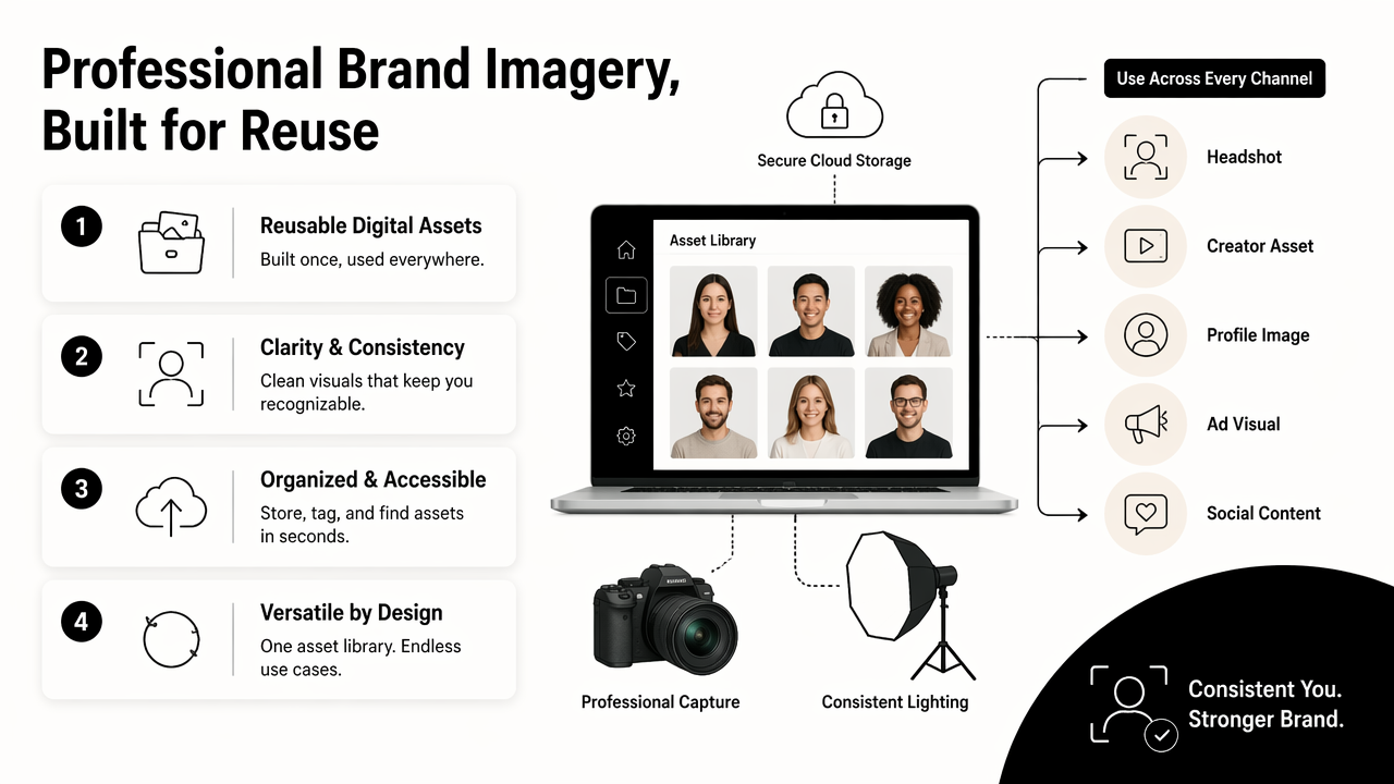 Illustration for How Looktara handles professional brand imagery