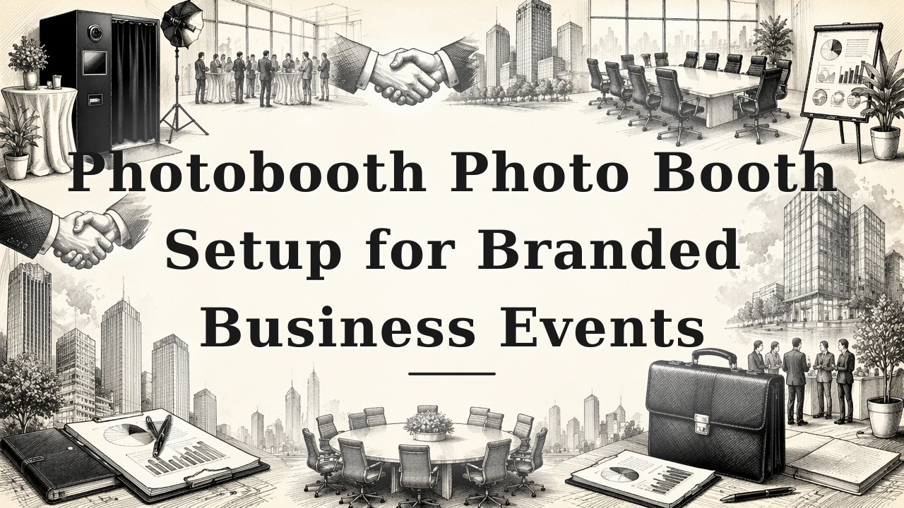 Photobooth Photo Booth Setup for Branded Business Events
