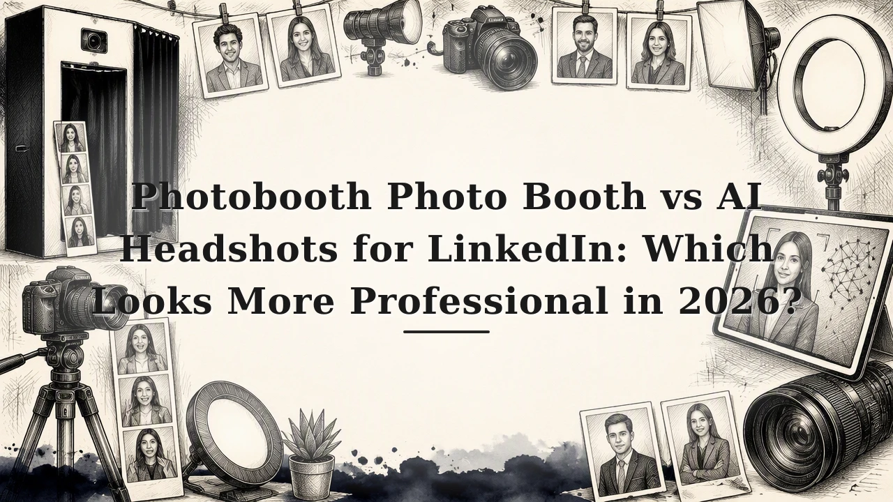 Photobooth Photo Booth vs AI Headshots for LinkedIn: Which Looks More Professional in 2026?
