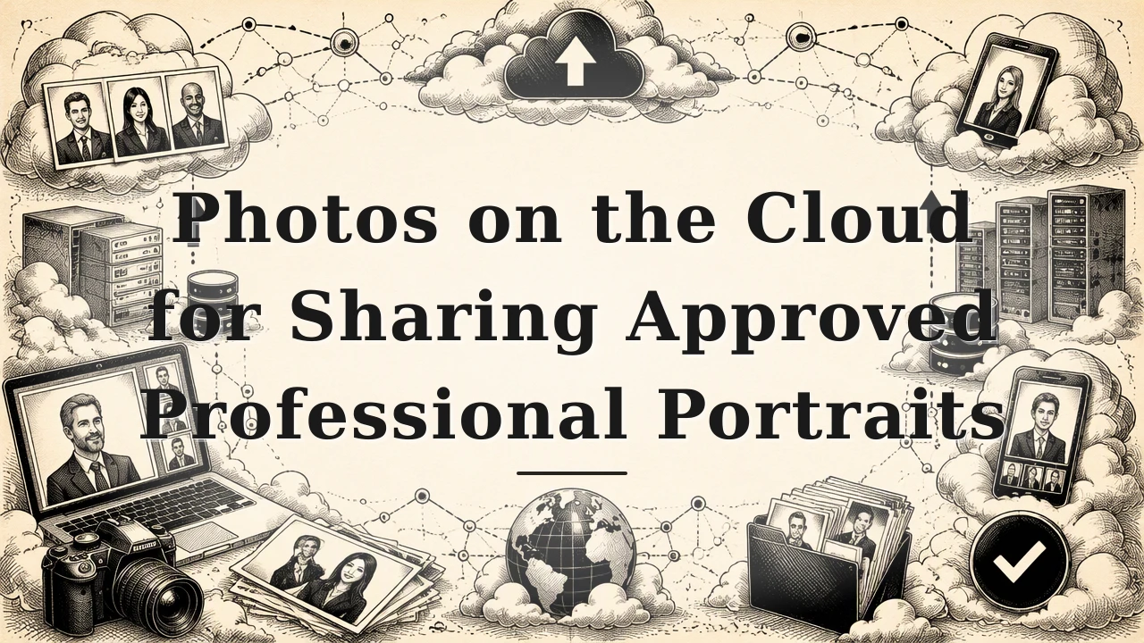 Photos on the Cloud for Sharing Approved Professional Portraits