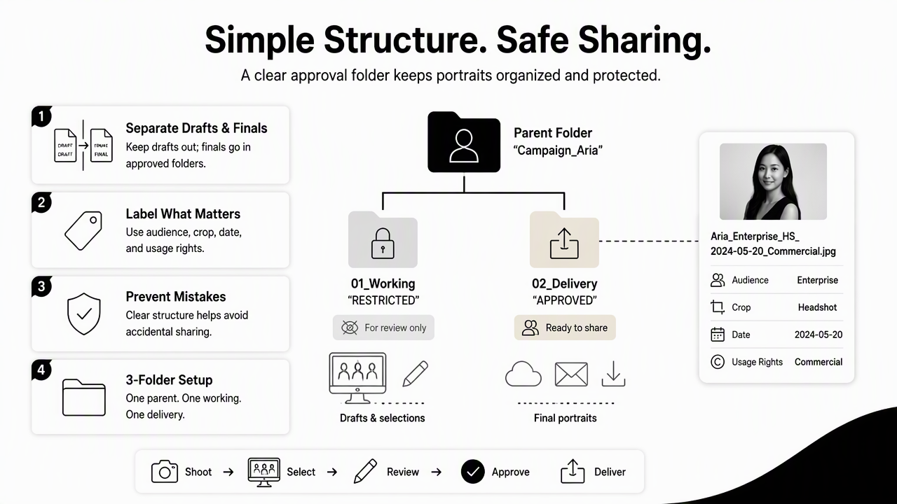 Illustration for How should an approval folder be structured?