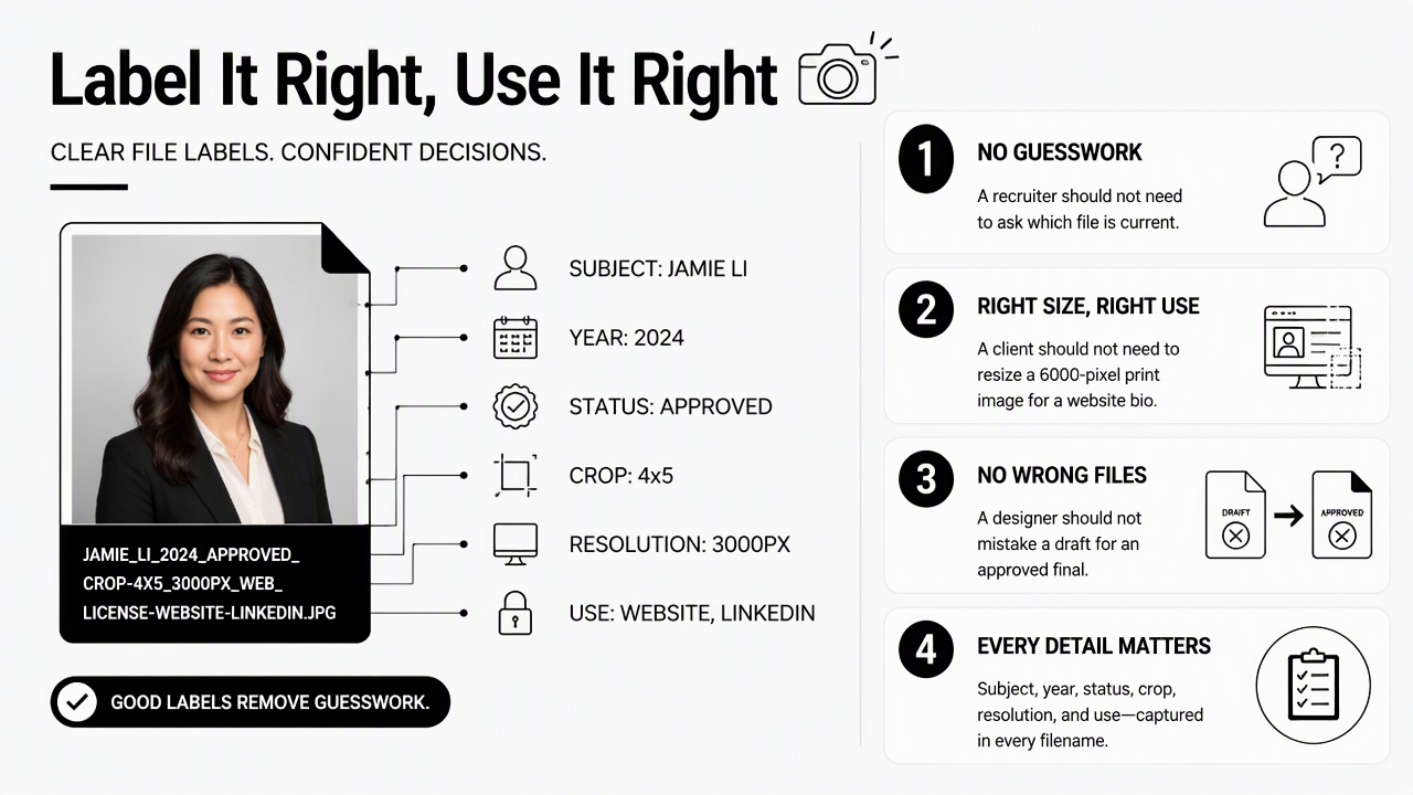 Illustration for How should file names and versions be labeled?