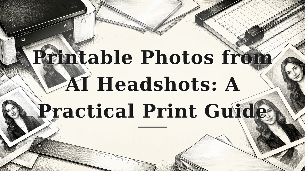 Printable Photos from AI Headshots: A Practical Print Guide