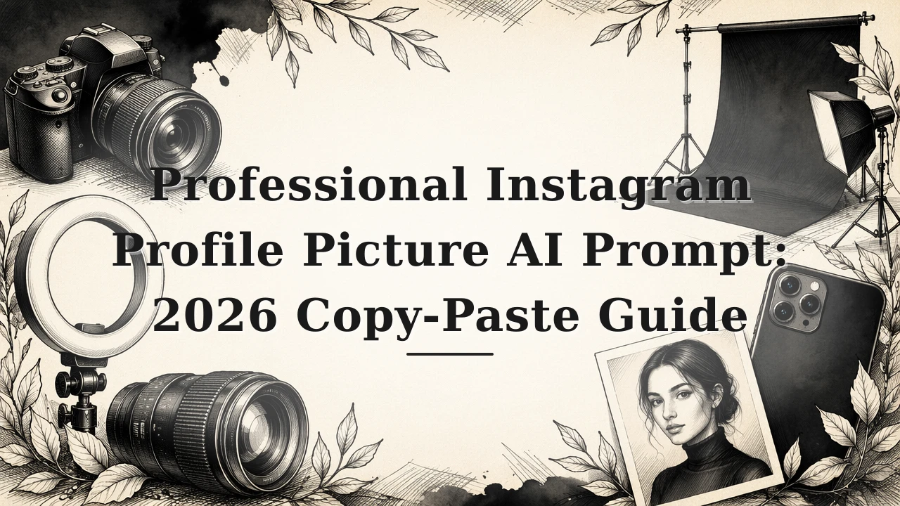 Professional Instagram Profile Picture AI Prompt: 2026 Copy-Paste Guide