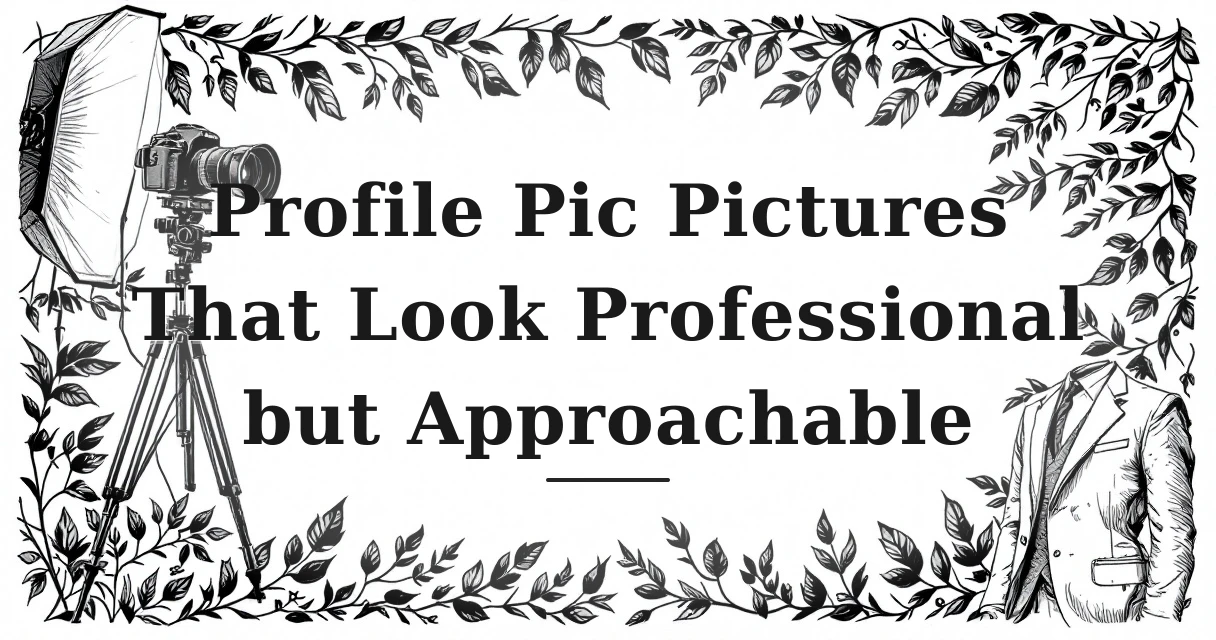 Profile Pic Pictures That Look Professional but Approachable
