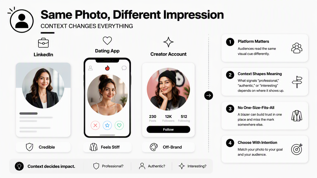 Illustration for Profile pictures examples by platform