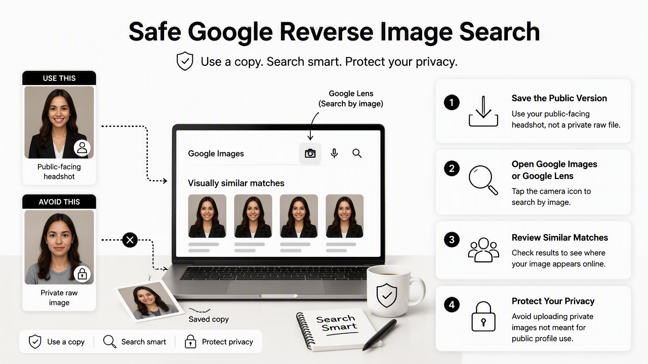 Illustration for How to run a Google reverse image search safely