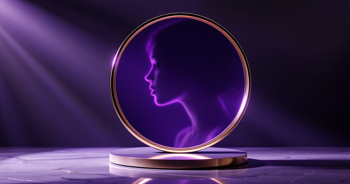 Circular cropping frame demonstrating optimal headshot positioning for social media profile pictures