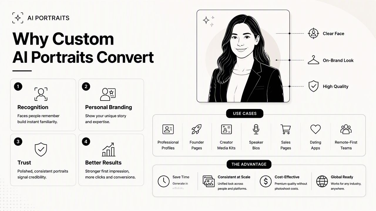 Illustration for When are custom AI portraits stronger?