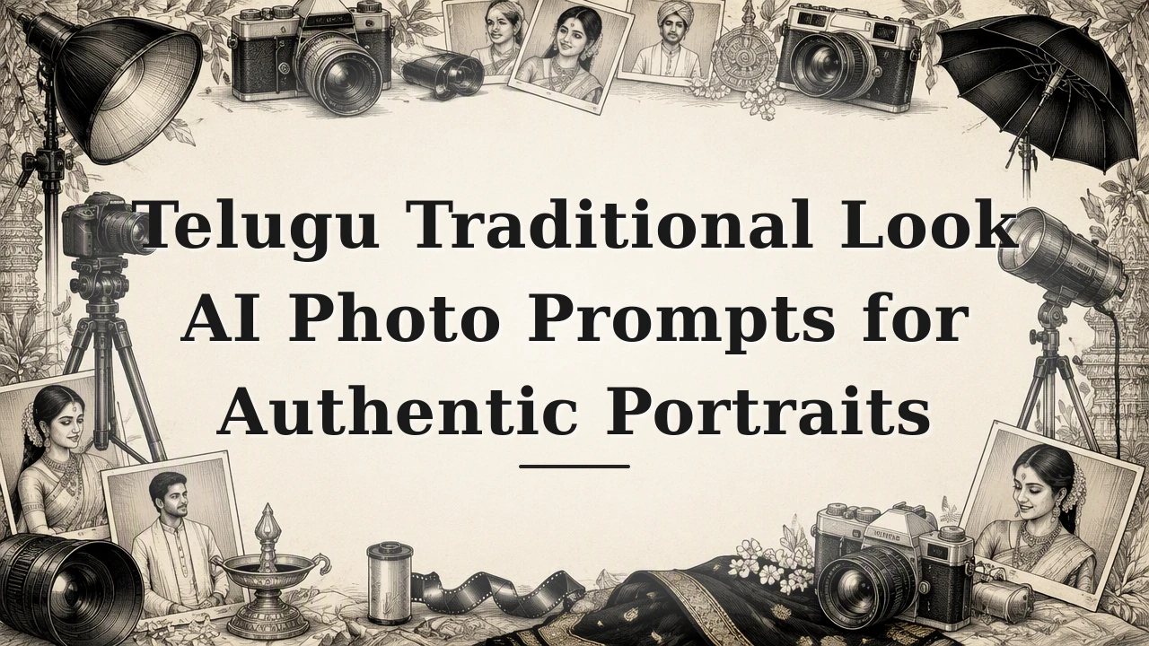 Telugu Traditional Look AI Photo Prompts for Authentic Portraits