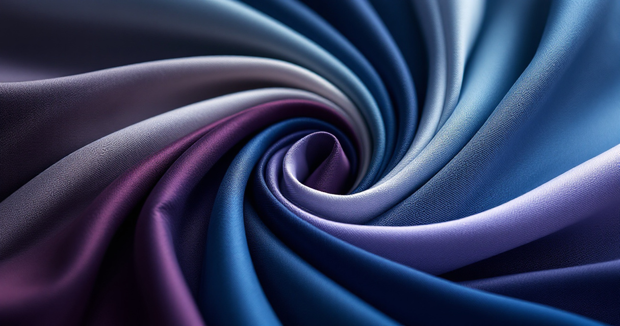 Professional dress shirt fabric swatches in navy white and burgundy arranged artistically for headshot color selection guide