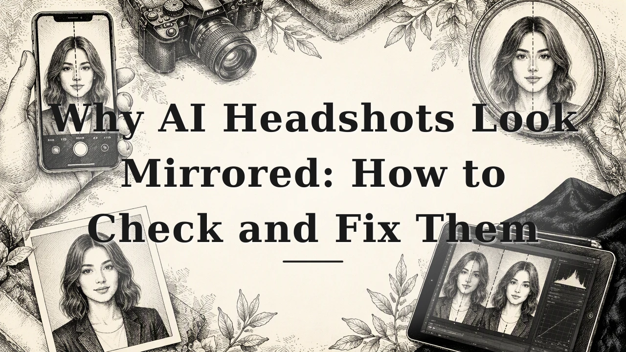 Why AI Headshots Look Mirrored: How to Check and Fix Them