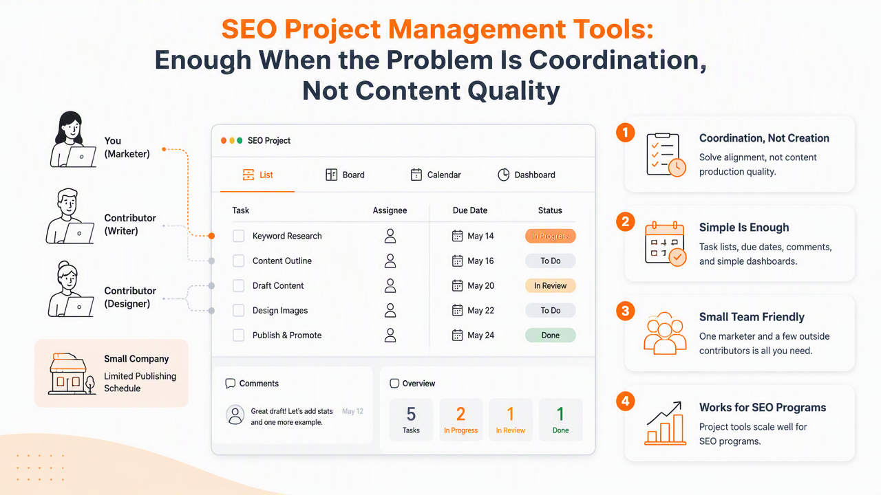 Illustration for When are SEO project management tools enough?