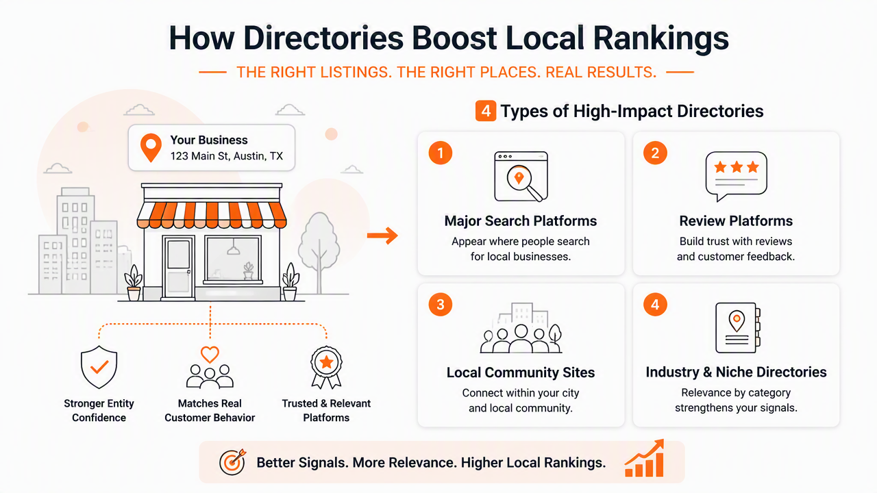 Illustration for When do directories help local rankings?
