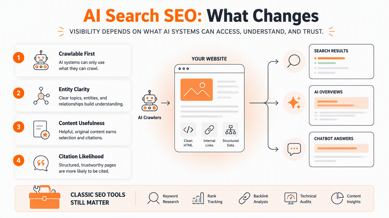 Illustration for What does AI search SEO change in this comparison?
