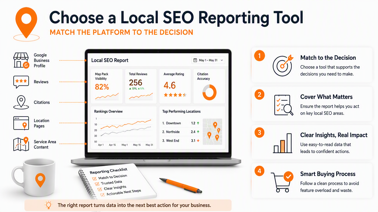 Illustration for How to choose a local SEO reporting tool