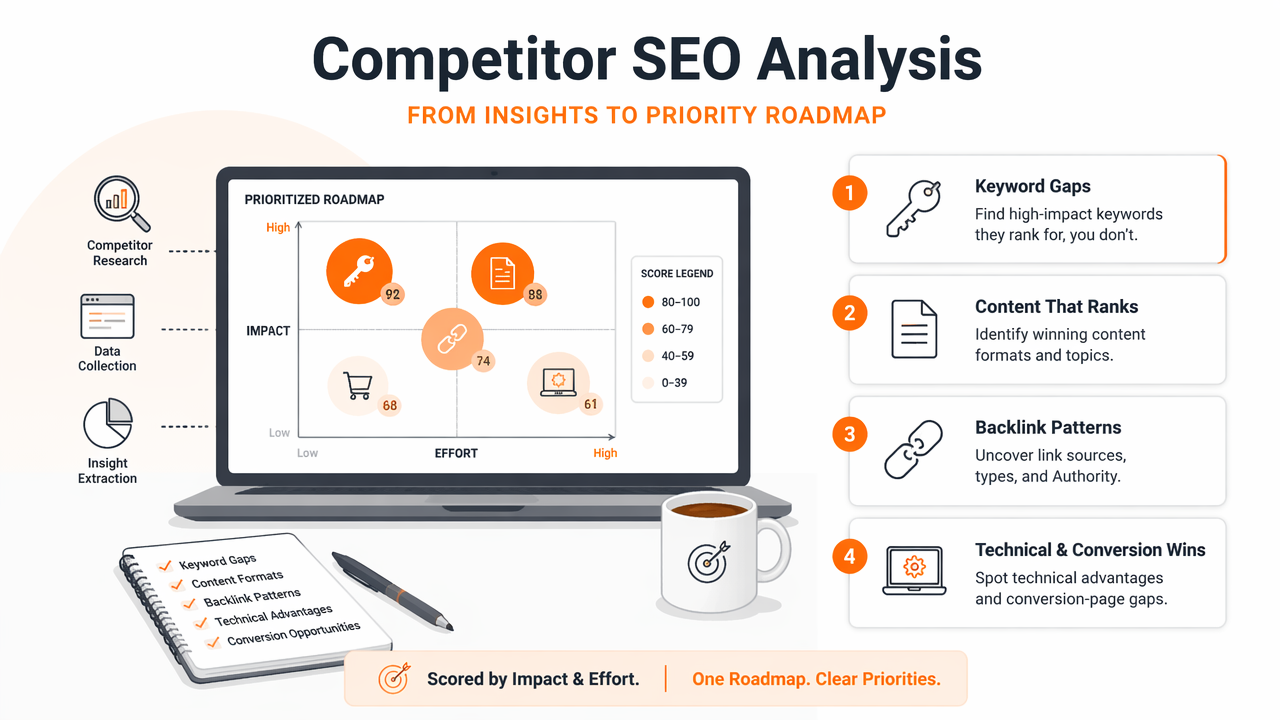 Illustration for What should a professional competitor SEO analysis uncover?