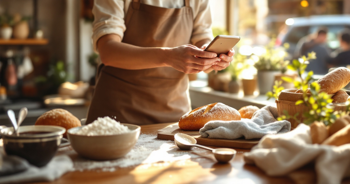 Small bakery creating useful content that earns customer attention organically