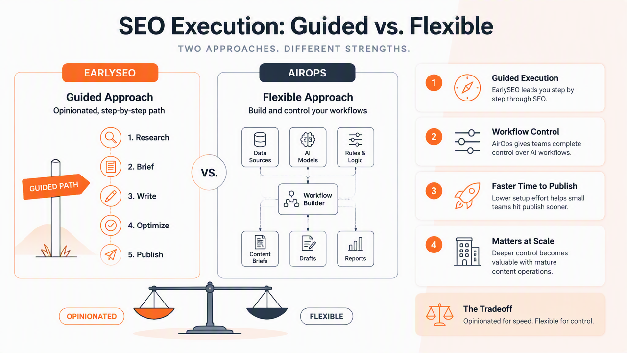 Illustration for How do setup effort and workflow control compare?