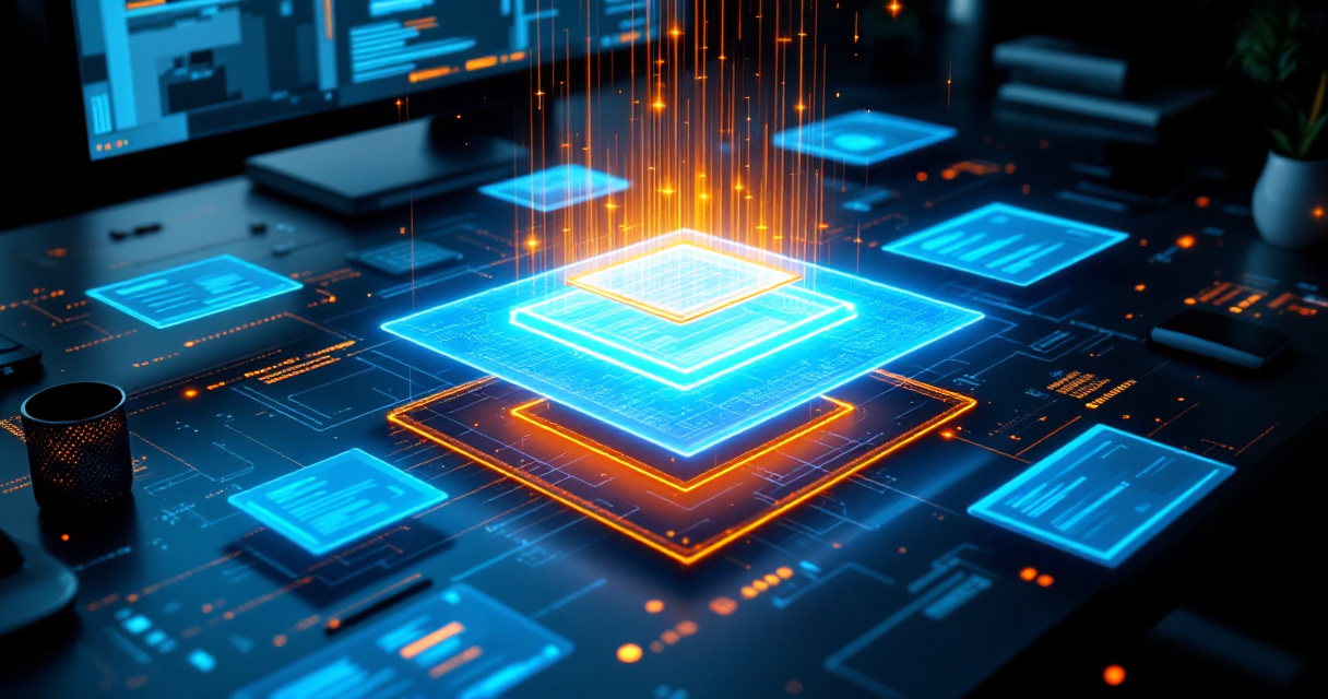 Holographic search results map highlighting a rising answer box concept for discovering featured snippet opportunities