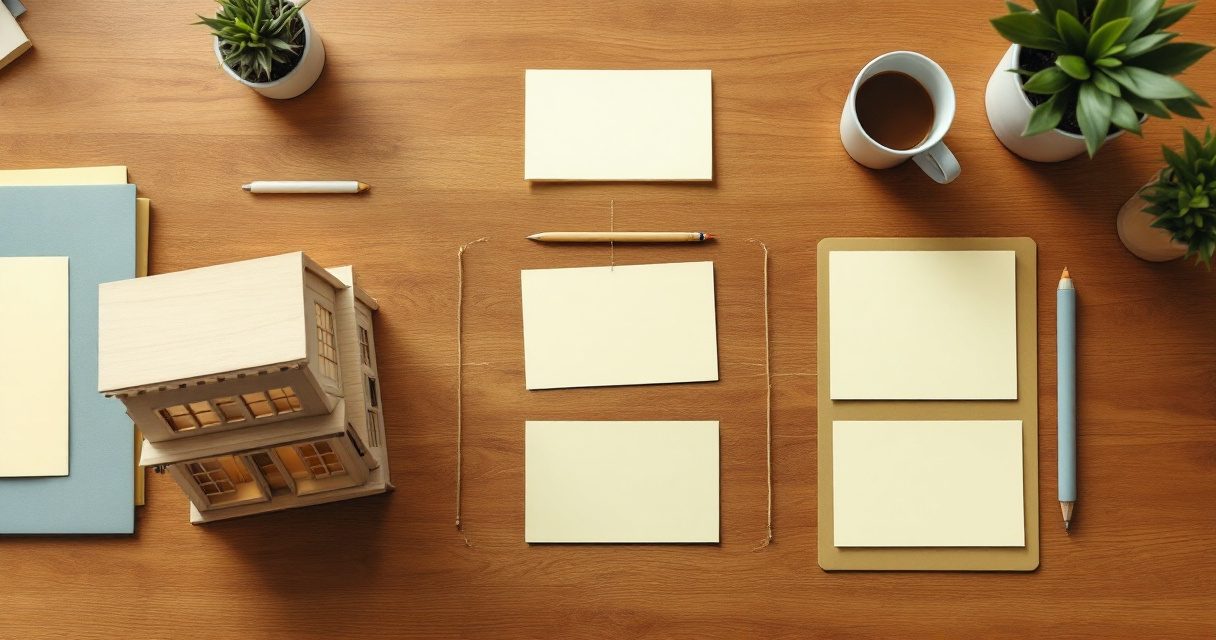 Small business website structure planned with homepage, service pages, and resource cards