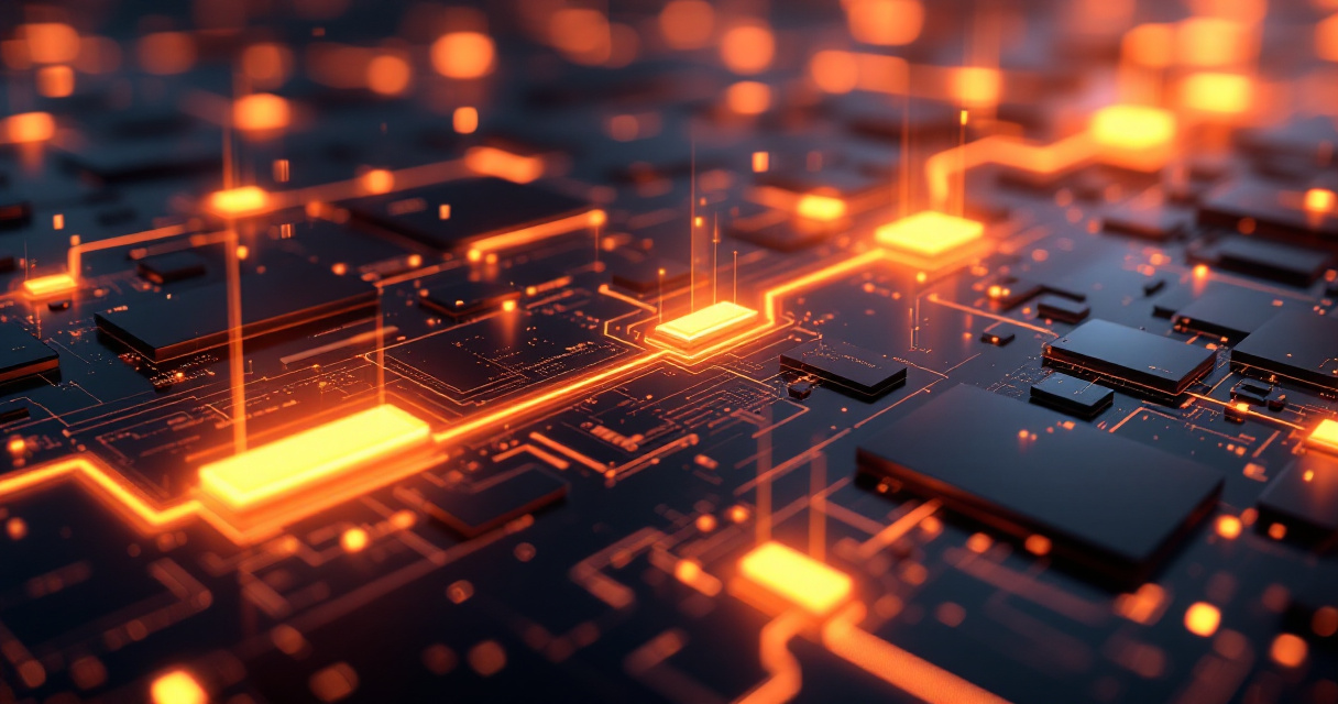 Conceptual network showing four different internal link pathways connecting website page clusters