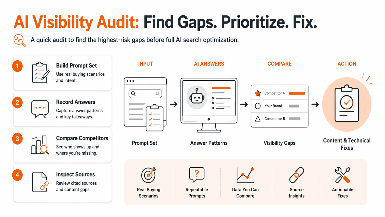 Illustration for How to run a quick AI visibility audit