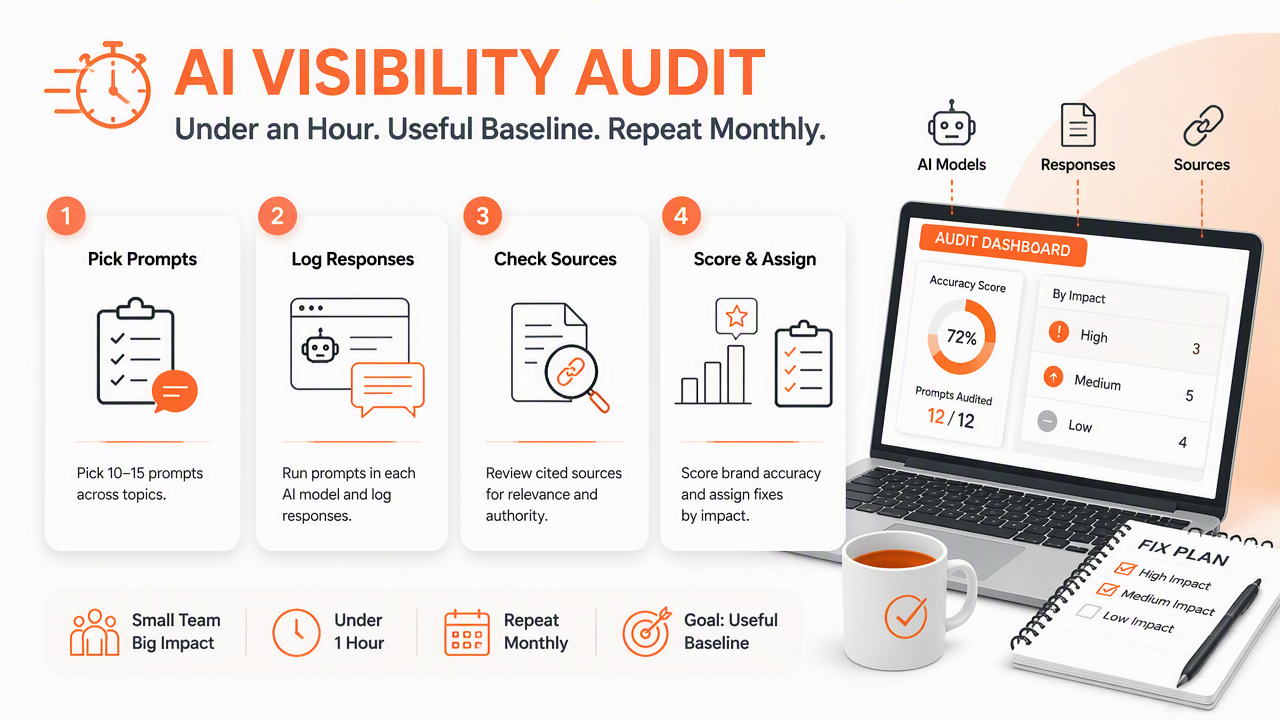 Illustration for How can a team run the audit in under an hour?