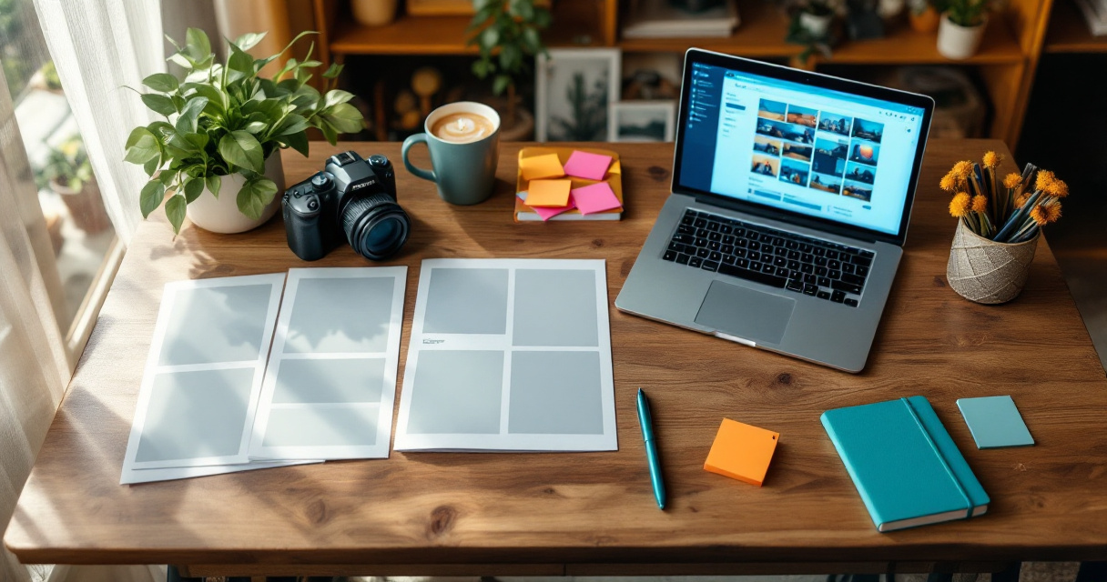 Startup team planning a small sustainable six-month content publishing workflow