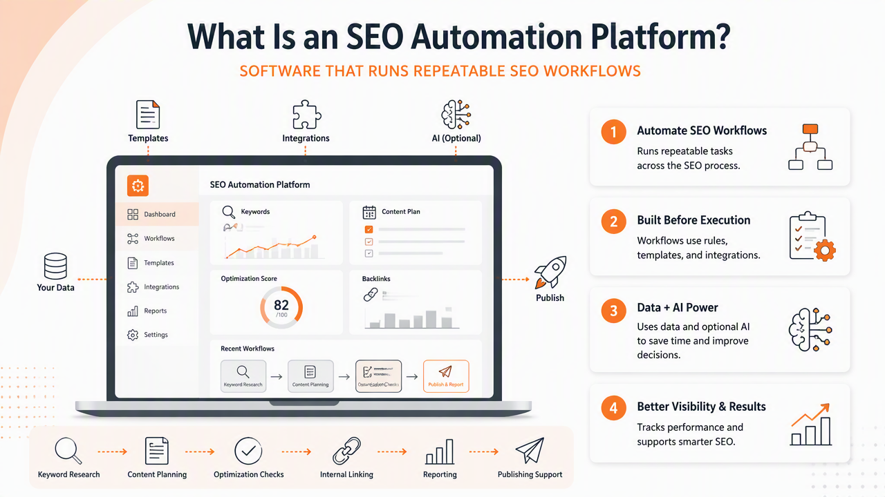Illustration for What is an SEO automation platform?
