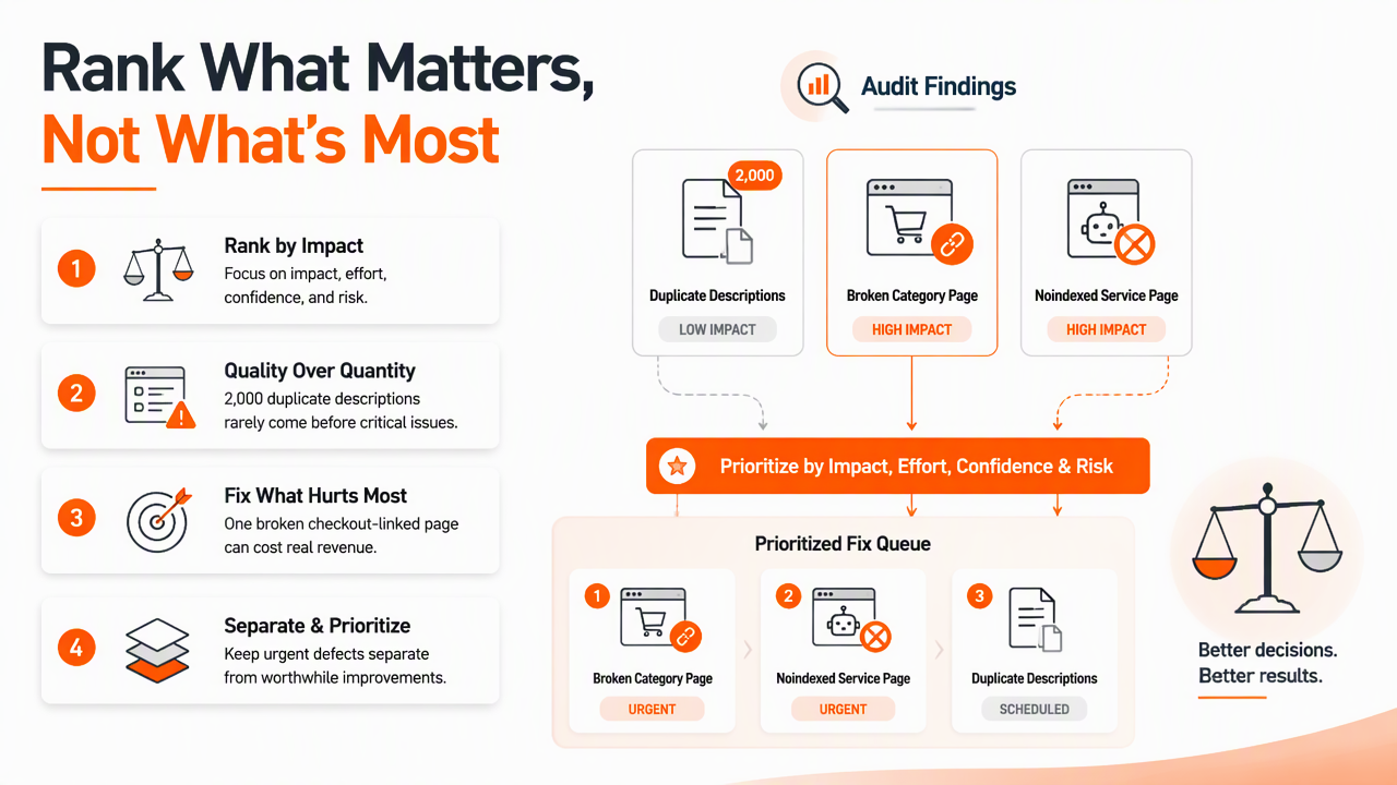 Illustration for How should audit findings be prioritized?
