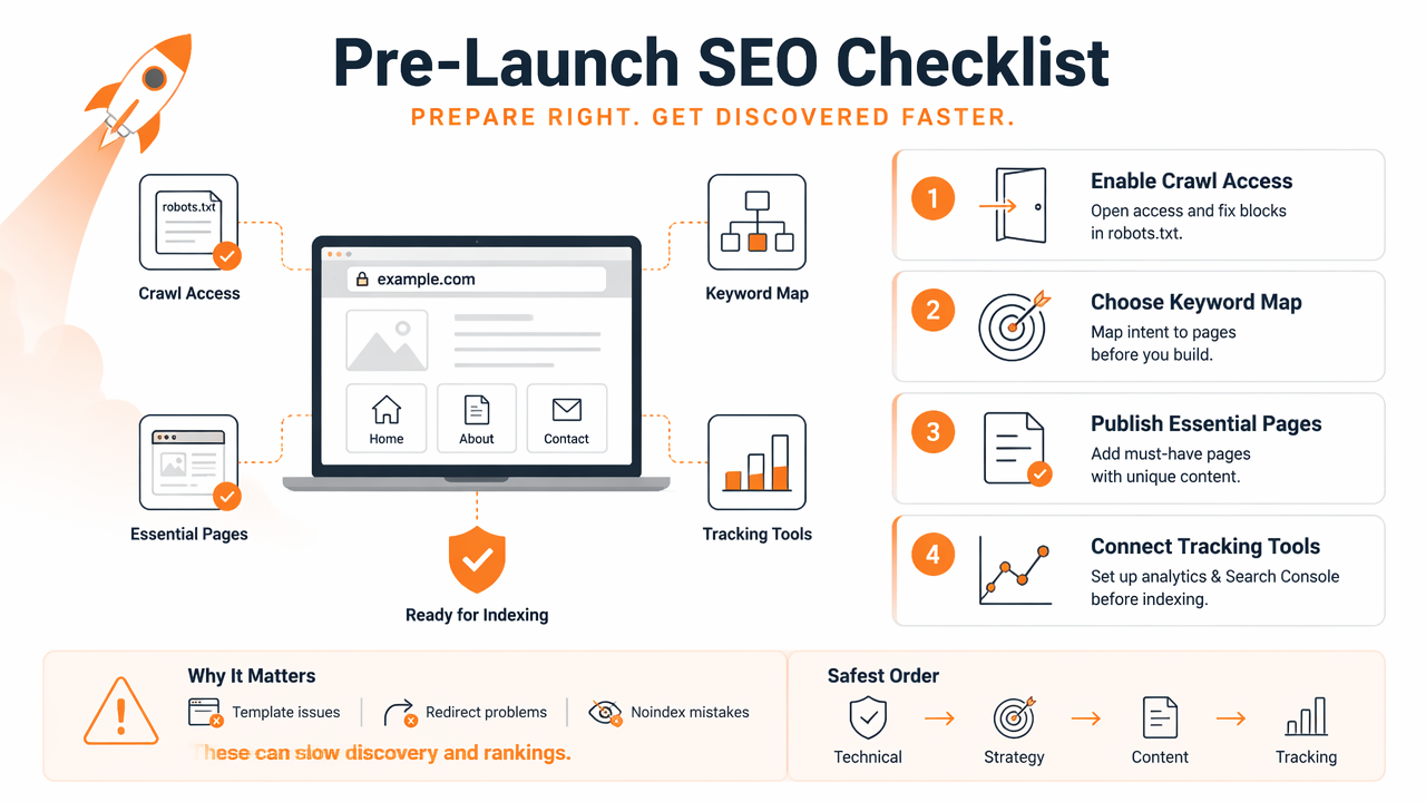 Illustration for How should a new domain be prepared before launch?