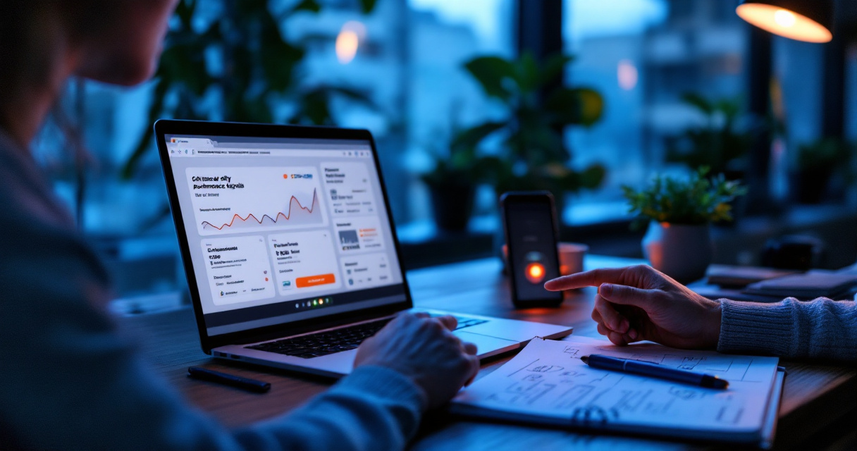 Small SaaS team measuring early conversions and engagement instead of raw traffic