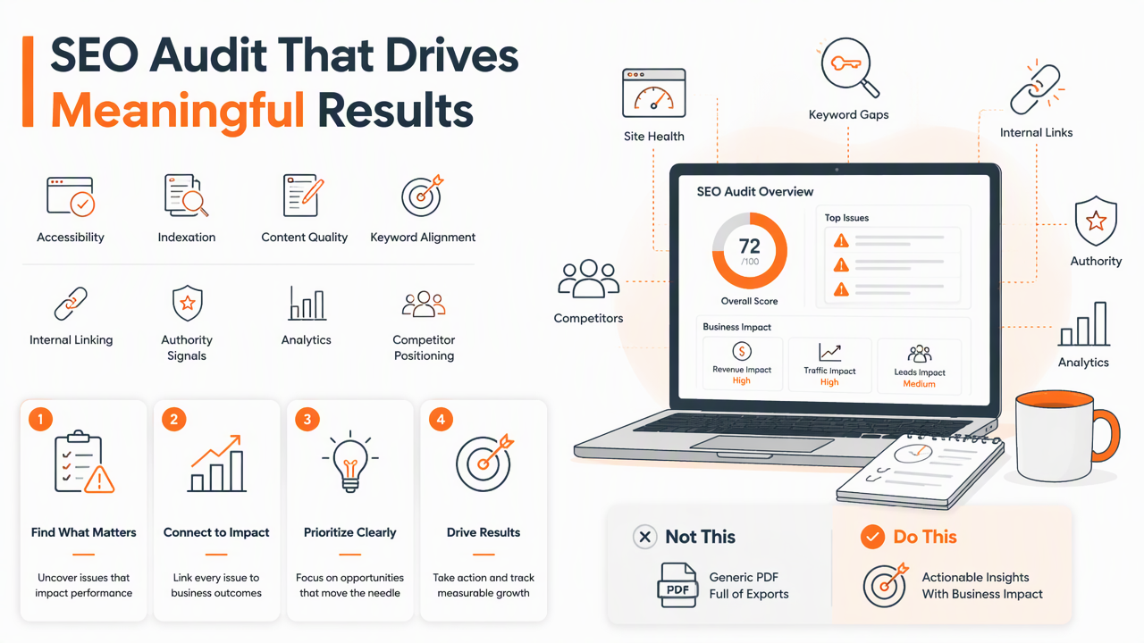 Illustration for What does an SEO audit actually include?
