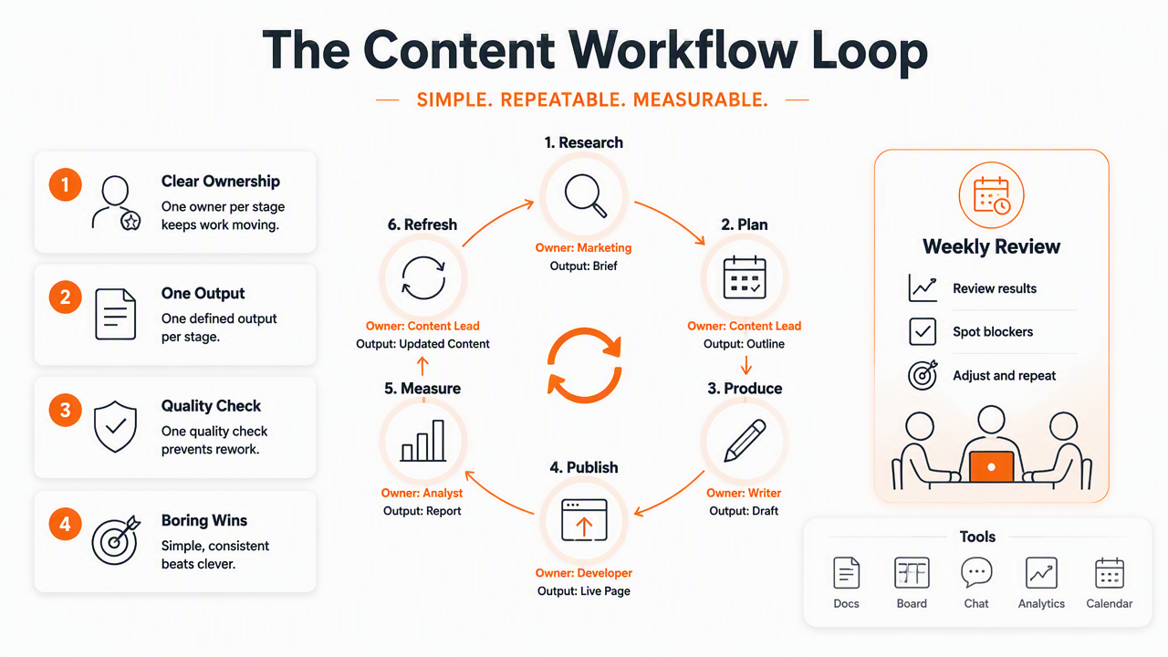 Illustration for How should a small team run the workflow?