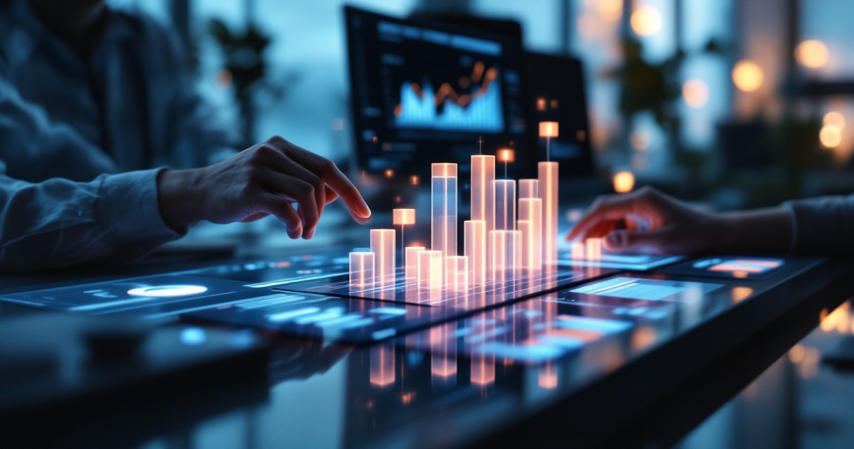 Structured visual dashboard with connected analytics panels representing a clear SEO reporting template workflow