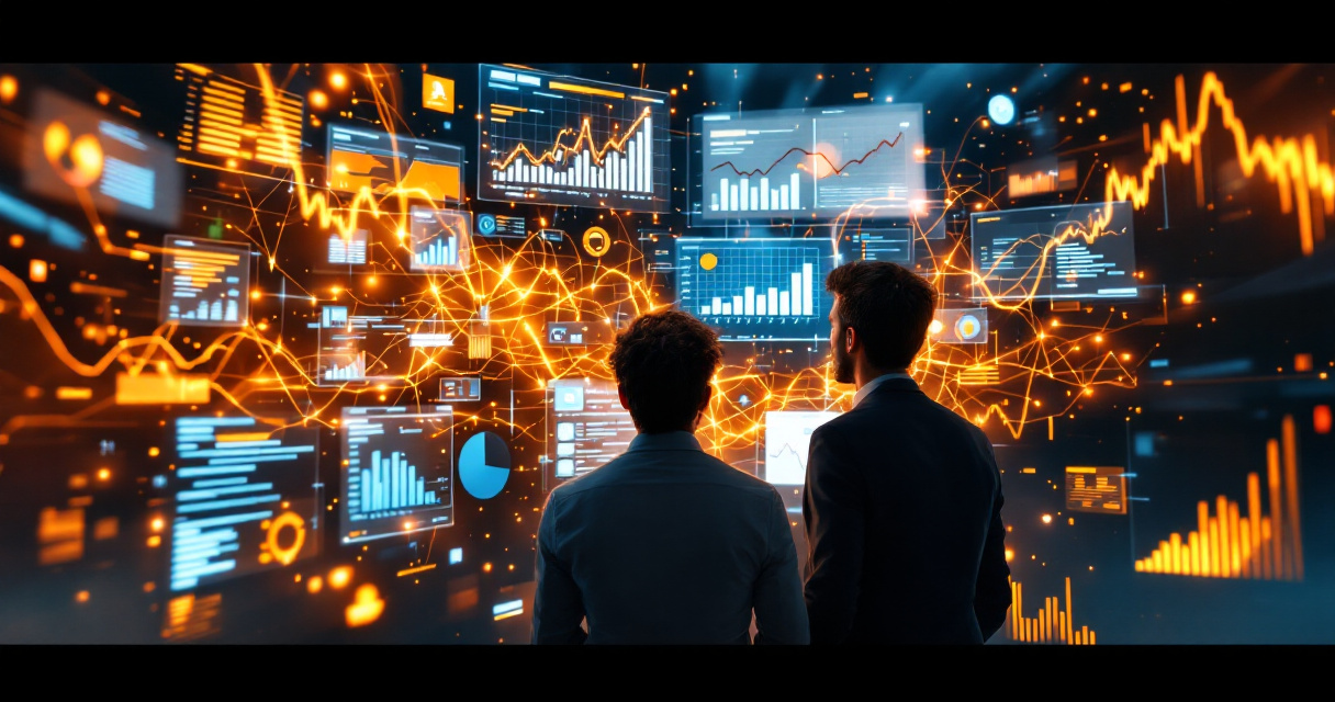 Confusing cluttered analytics visuals causing frustration during SEO performance review