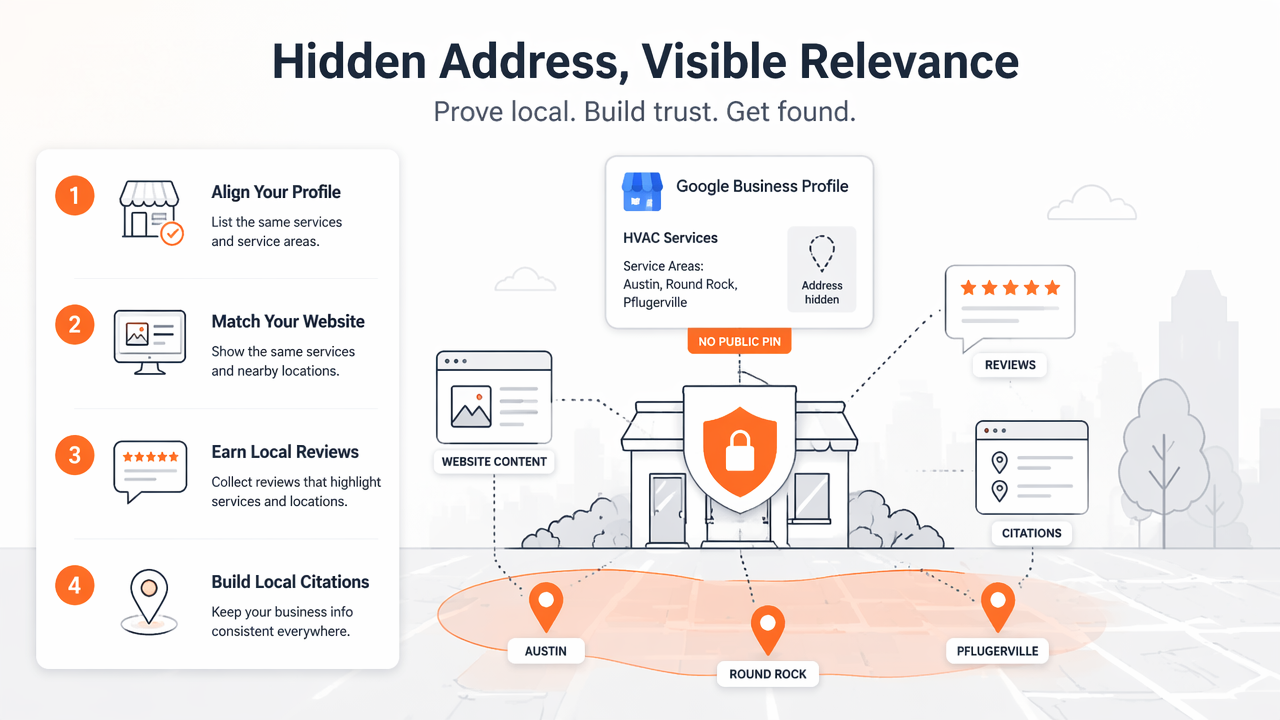 Illustration for How can a hidden-address business build local relevance?