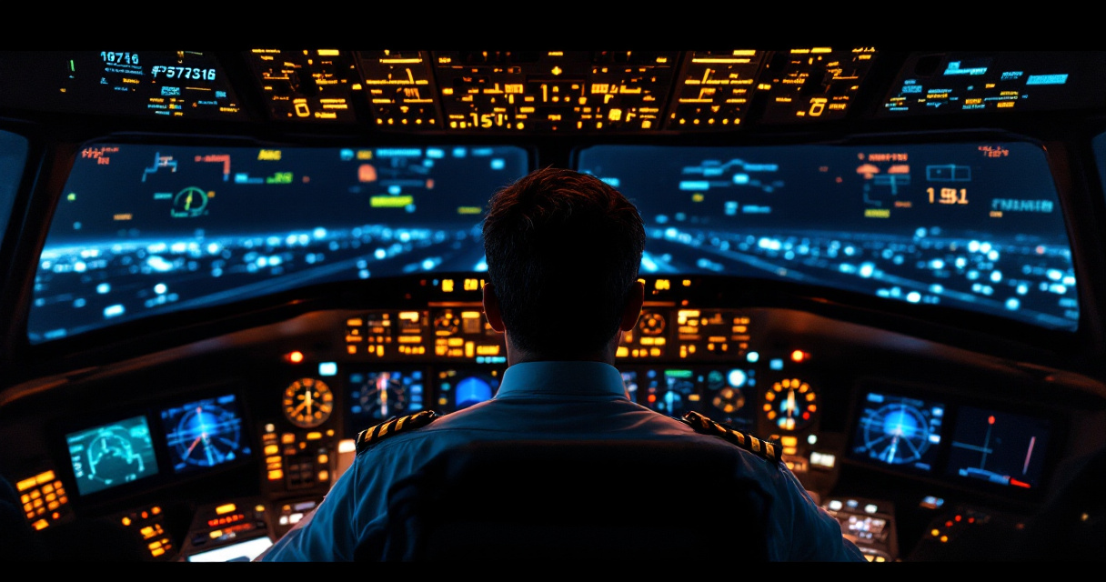Pilot monitoring cockpit instruments symbolizing website analytics and post-migration tracking
