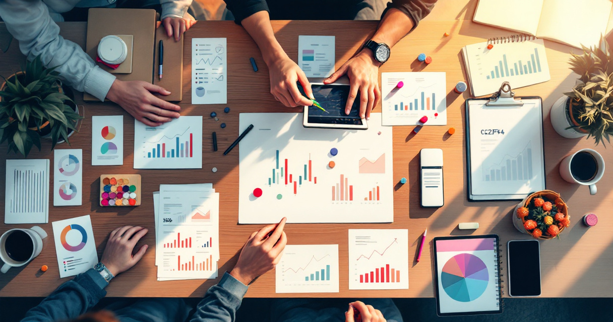 Startup team translating blog performance data into product and marketing decisions