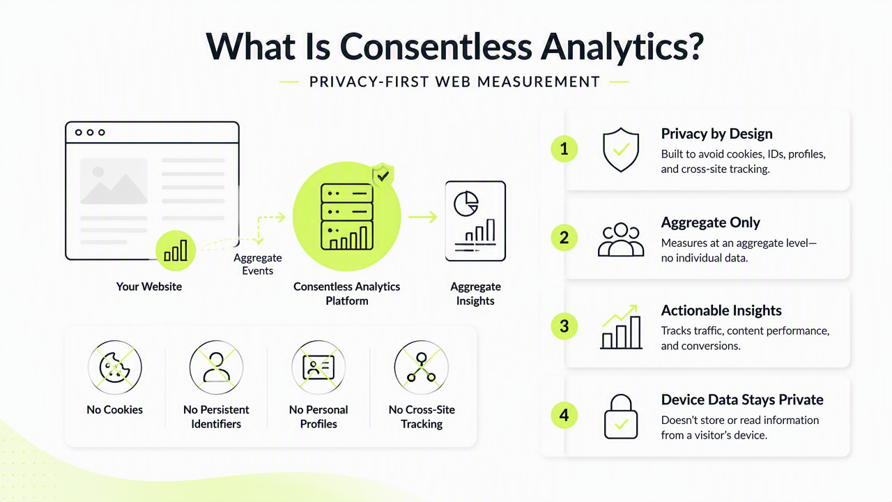 Illustration for What is consentless analytics?