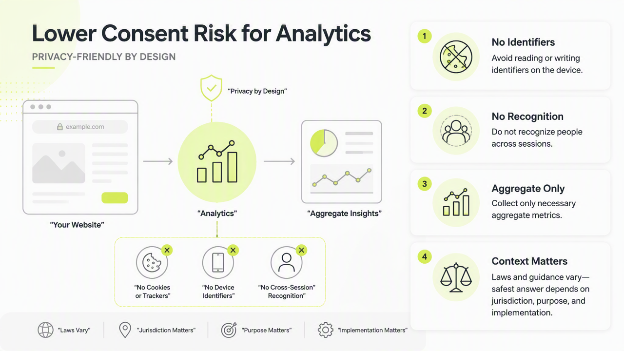 Illustration for When can analytics run without consent?
