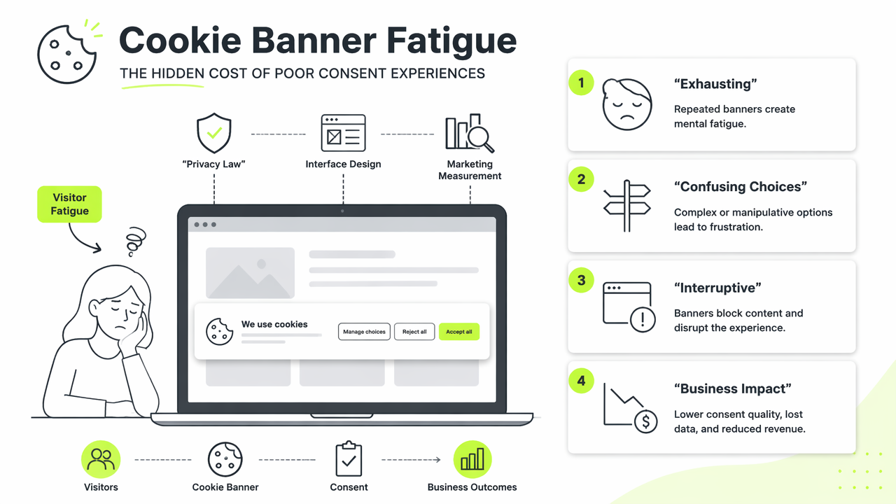 Illustration for What is cookie banner fatigue?