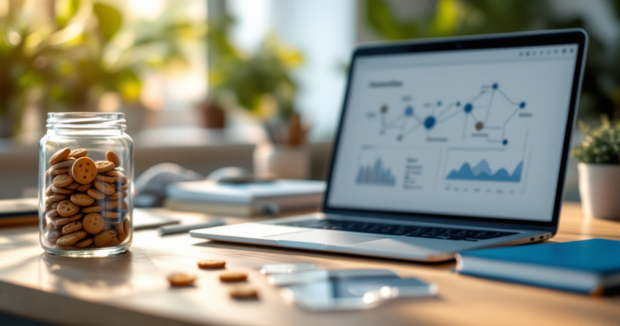 Cookie-free B2B analytics workspace showing privacy-safe website signals without personal tracking