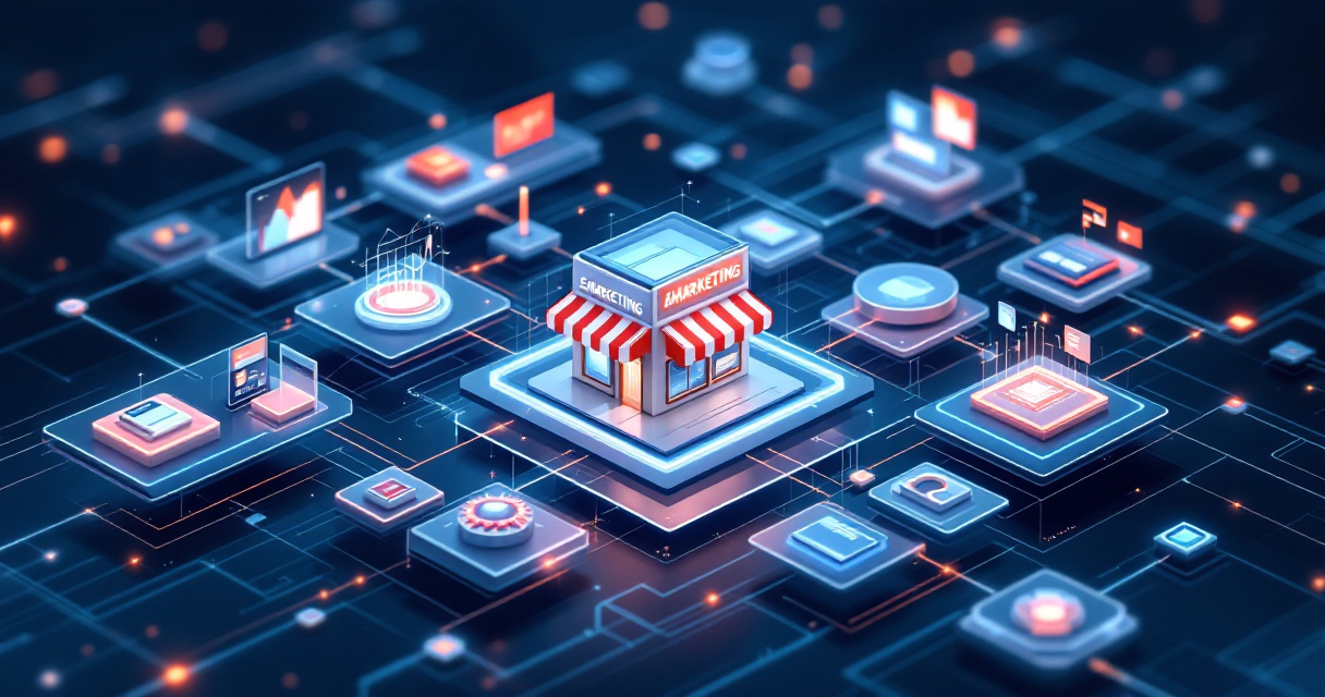 Structured data and analytics framework connecting marketing touchpoints around an online store