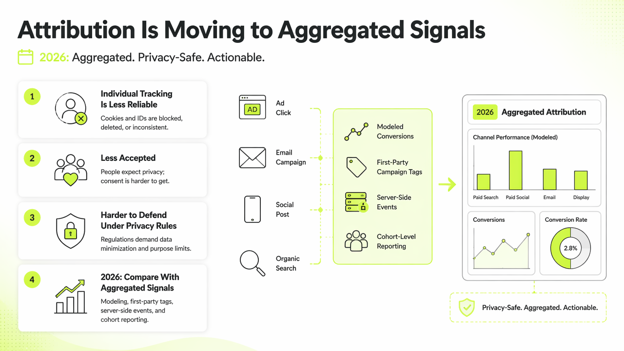 Illustration for Why is attribution moving from user tracking to aggregated signals?