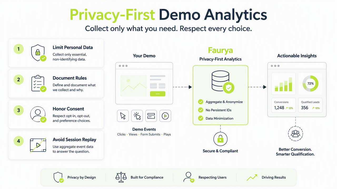 Illustration for How can demo pages stay privacy-focused?