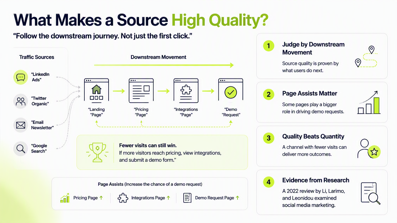 Illustration for How should source quality and page assists be read?