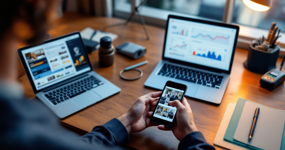 Hotel operations desk reviewing booking activity and monitoring systems to prevent fraud